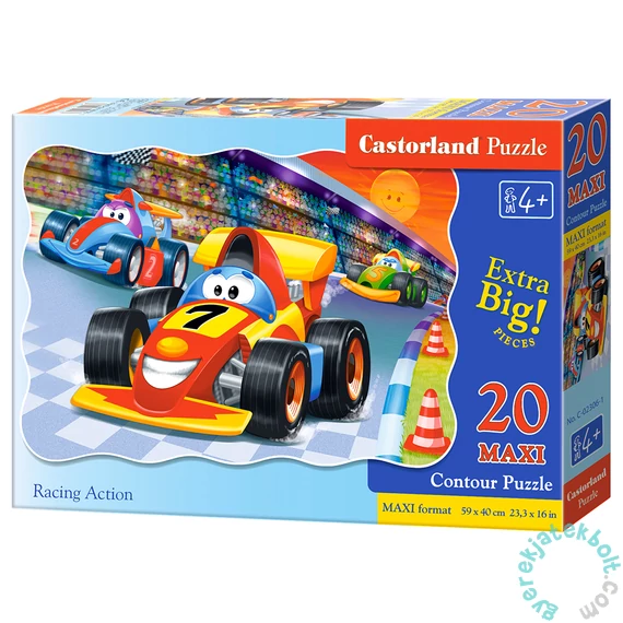 Castorland 20 db-os MAXI puzzle - Versenyautók (C-02306)