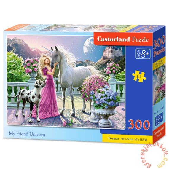 Castorland 300 db-os puzzle - Barátom az unikornis (B-030088)