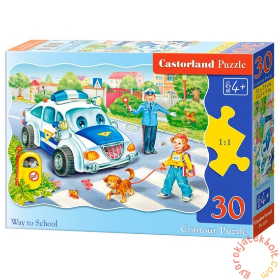 Castorland 30 db-os puzzle - Iskolába menet (B-03389)