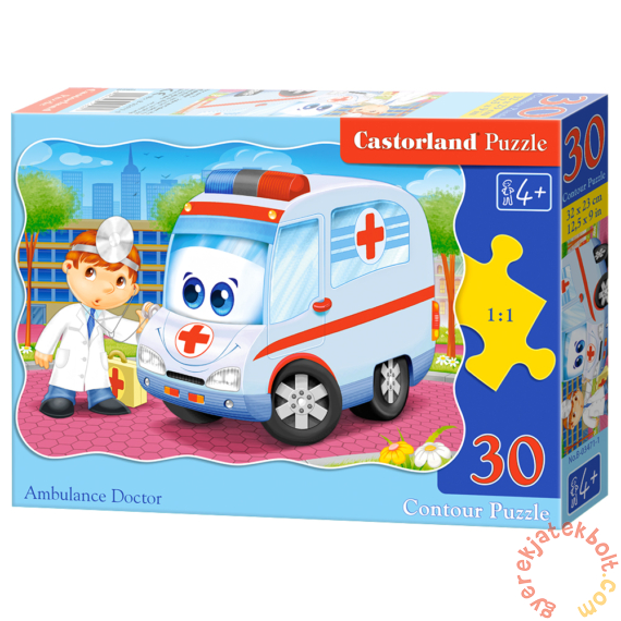 Castorland 30 db-os puzzle - Mentő orvos (B-03471)