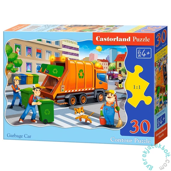 Castorland 30 db-os puzzle - A kukásautó (B-03778)