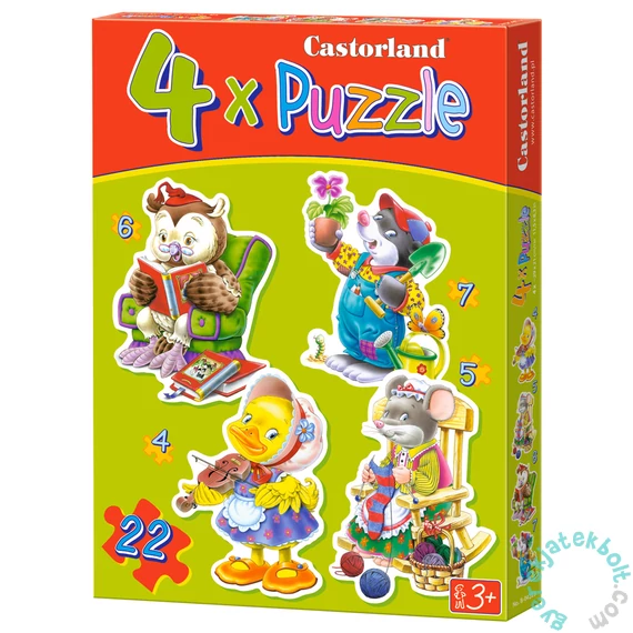 Castorland Sziluett puzzle (4,5,6,7 db-os) - Szabadidő (B-04225)