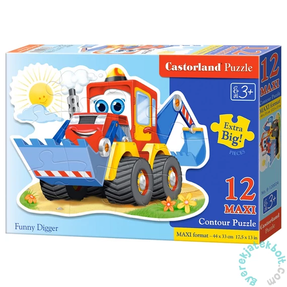 Castorland 12 db-os MAXI puzzle - Mókás markoló (B-120024)