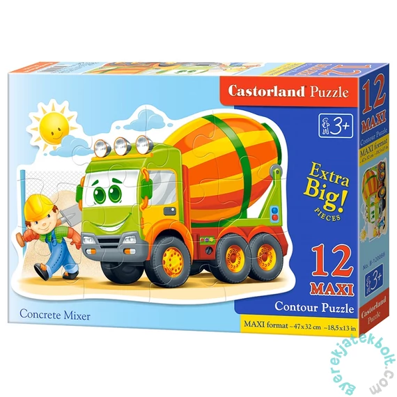 Castorland 12 db-os MAXI puzzle - Betonkeverő (B-120086)