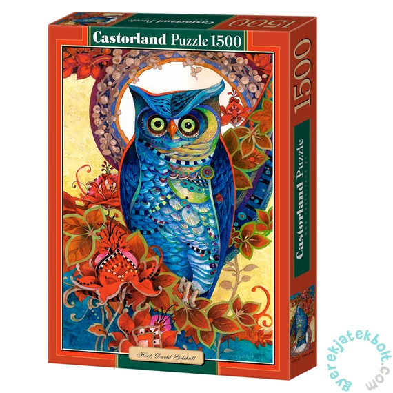 Castorland 1500 db-os puzzle - Kék bagoly, David Galchutt (C-151110)