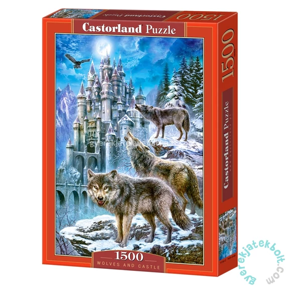 Castorland 1500 db-os puzzle - Farkasok a kastély körül (C-151141)