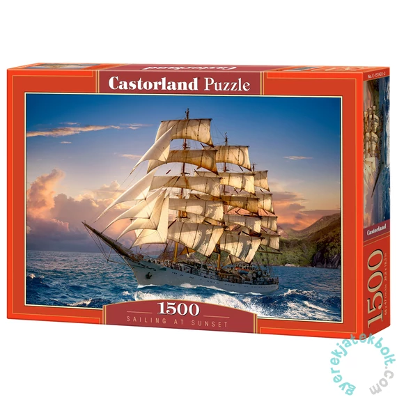 Castorland 1500 db-os puzzle - Hajókázás napnyugtakor (C-151431)