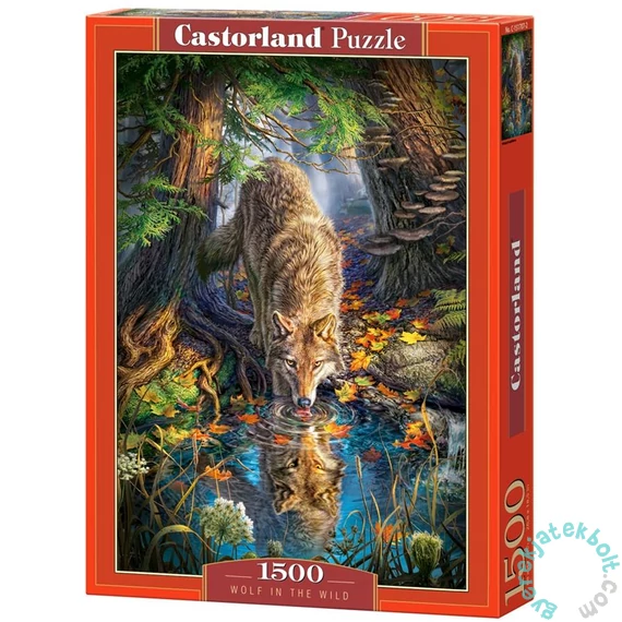 Castorland 1500 db-os puzzle - Farkas a vadonban (C-151707)
