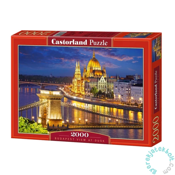 Castorland 2000 db-os puzzle - Budapesti látkép alkonyatkor (C-200405)
