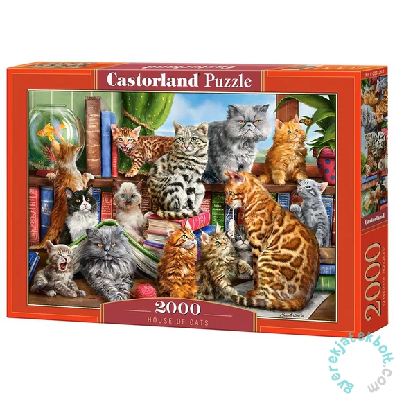 Castorland 2000 db-os puzzle - Macskák háza (C-200726)