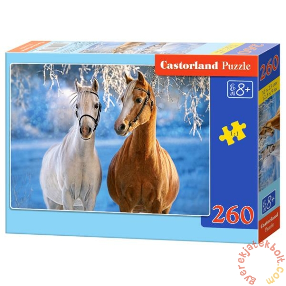 Castorland 260 db-os puzzle - Lovak télen (B-27378)