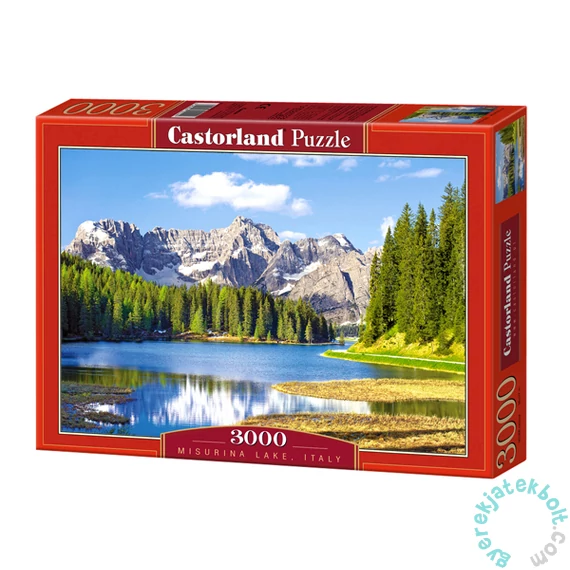 Castorland 3000 db-os puzzle - Misurina-tó, Olaszország (C-300198)