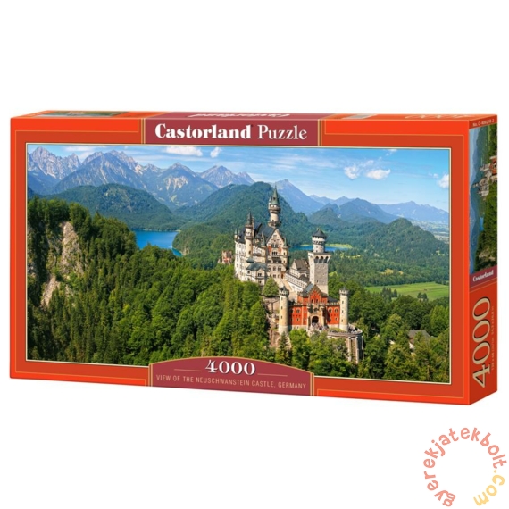 Castorland 4000 db-os puzzle - Kilátás a Neuschwanstein kastélyra (C-400218)