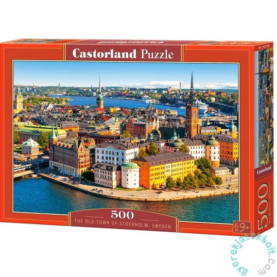 Castorland 500 db-os puzzle - Stockholm óvárosa, Svédország (B-52790)