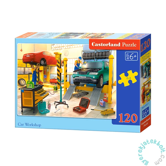 Castorland 120 db-os puzzle - Autószerelő műhely (B-13531)