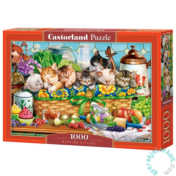 Castorland 1000 db-os puzzle - Napping Kittens (C-105069)