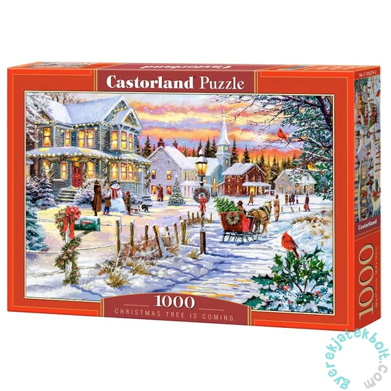 Castorland 1000 db-os puzzle - Érkezik a karácsonyfa (C-105274)
