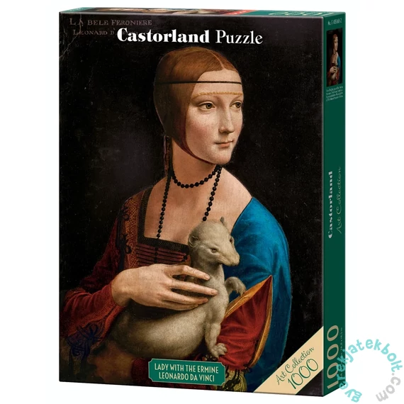 Castorland 1000 db-os Art Collection puzzle - Hölgy hermelinnel, Leonardo da Vinci (C-105168)