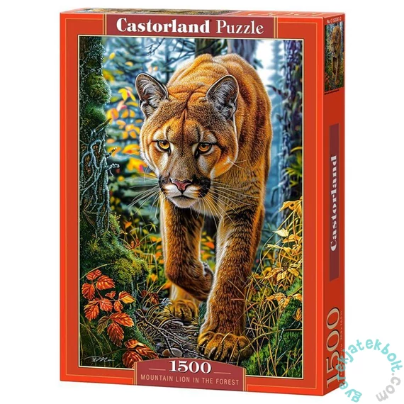 Castorland 1500 db-os puzzle - Puma az erdőben (C-152261)