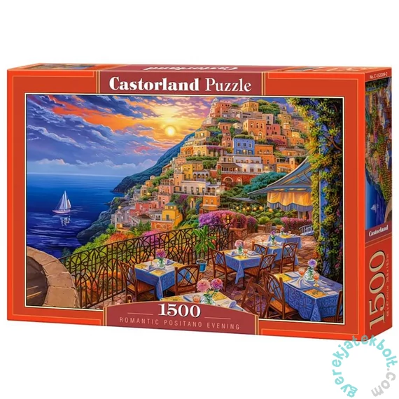 Castorland 1500 db-os puzzle - Romantikus naplemente Positanoban (C-152209)