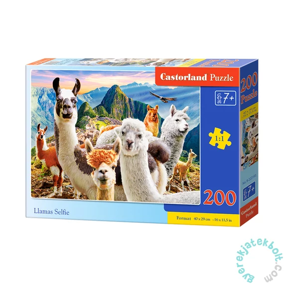 Castorland 200 db-os puzzle - Láma szelfi (B-222193)