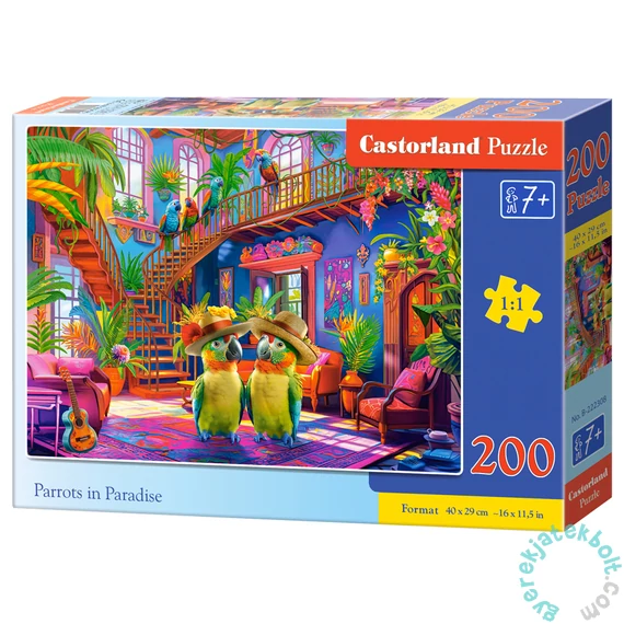 Castorland 200 db-os puzzle - Papagály paradicsom (B-222308)