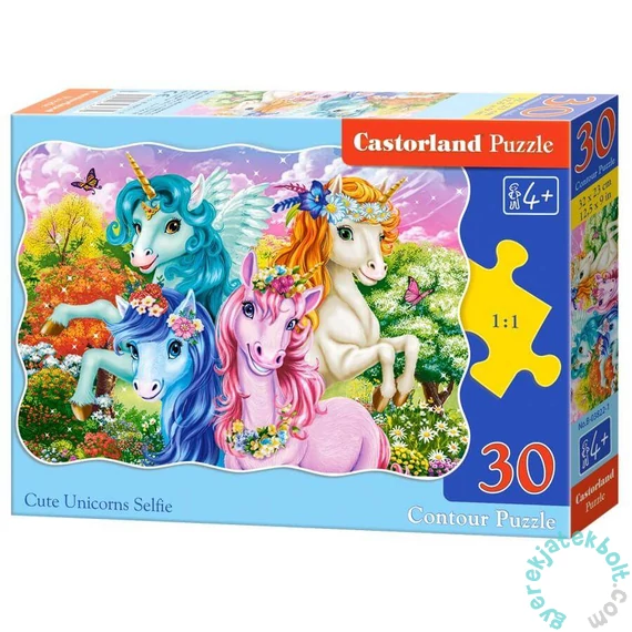 Castorland 30 db-os puzzle - Unikornis szelfi (B-03822)