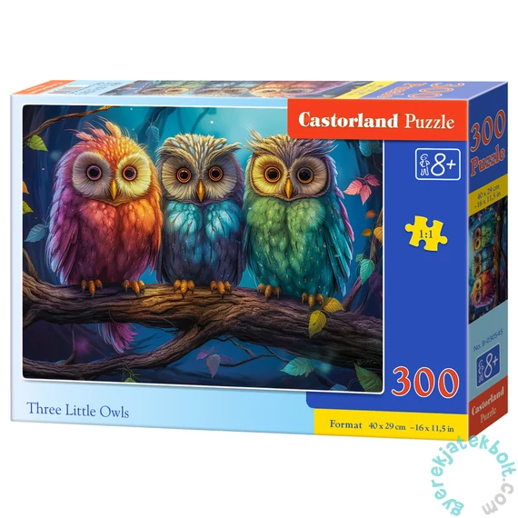 Castorland 300 db-os puzzle - Három bagoly (B-030545)