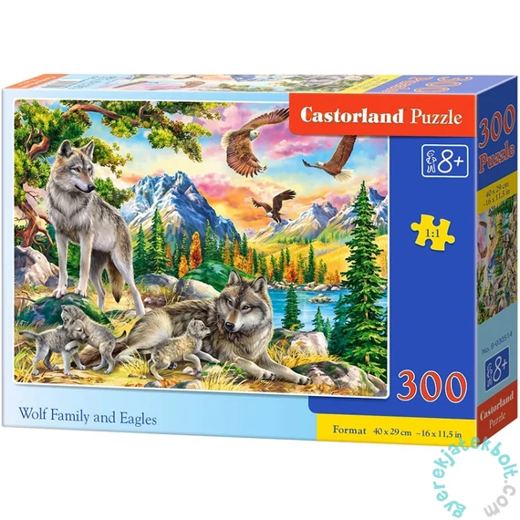 Castorland 300 db-os puzzle - Farkas család és sasok (B-030514)