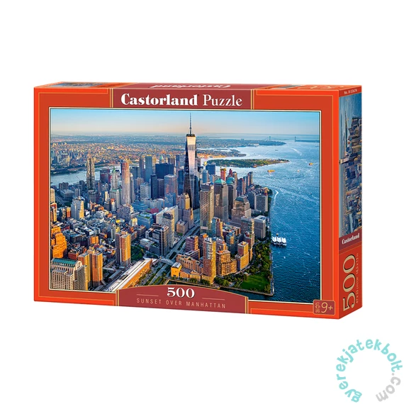 Castorland 500 db-os puzzle - Naplemente Manhattan felett (B-53674)
