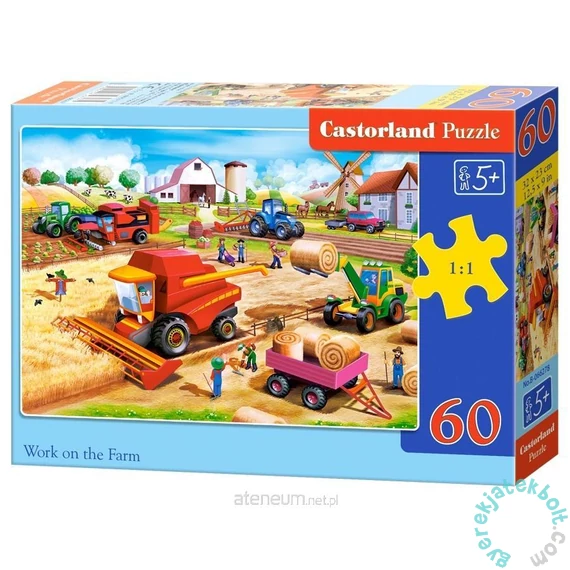 Castorland 60 db-os puzzle - Munka a farmon (B-066278)