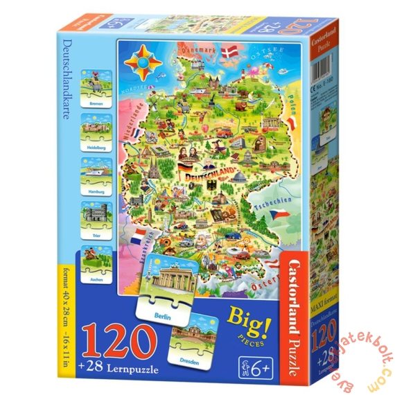 Castorland Oktató puzzle - Németország (E-180)