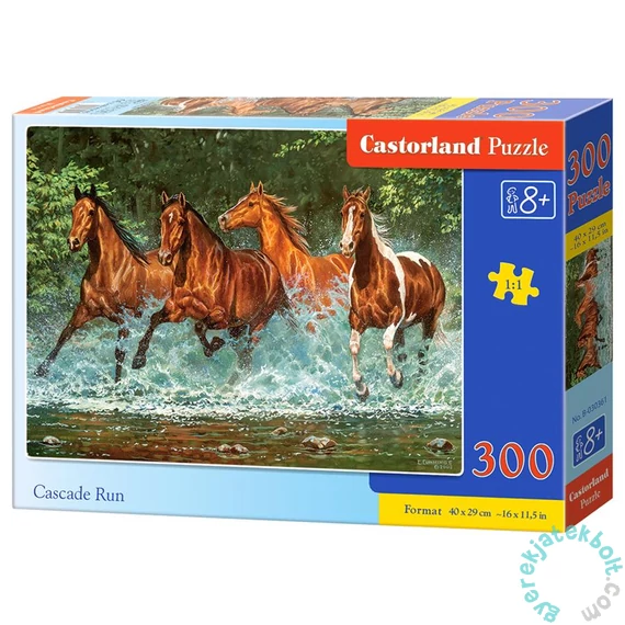 Castorland 300 db-os puzzle - Rohanás a folyóban (B-030361)ccccccc