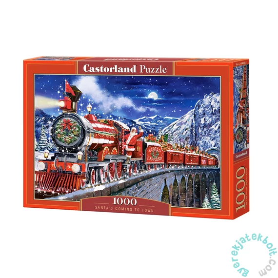 Castorland 1000 db-os puzzle - Mikulás érkezik a városba (C-104833)