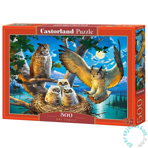 Castorland 500 db-os puzzle - Bagoly család (B-53322)