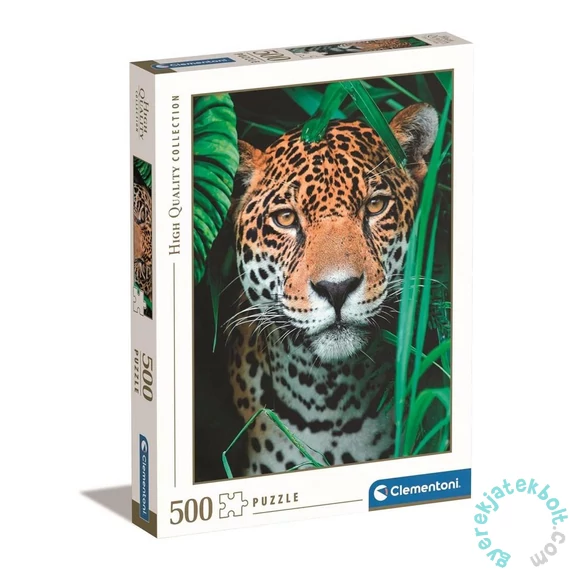 Clementoni 500 db-os puzzle - High Quality Collection Jaguár a Dzsungelben (35127)