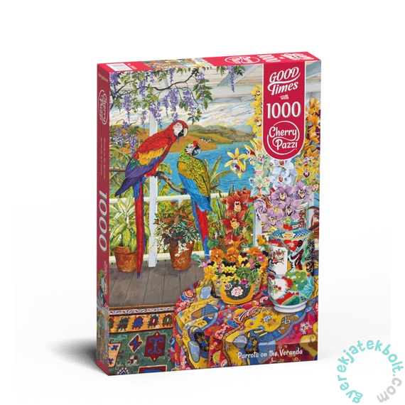 Cherry Pazzi 1000 db-os  puzzle - Parrots on the Veranda (cp30639)