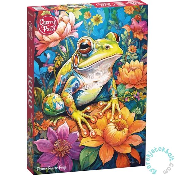 CherryPazzi 1000 db-os puzzle - Flower Power Frog (31100)