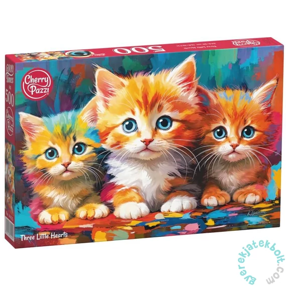 CherryPazzi 500 db-os puzzle - Three Little Hearts (20425)