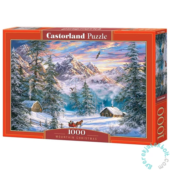 Castorland 1000 db-os puzzle - Karácsony a hegyekben (C-104680)