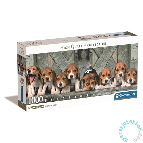 Clementoni 1000 db-os Panoráma puzzle - Beagles (39869)