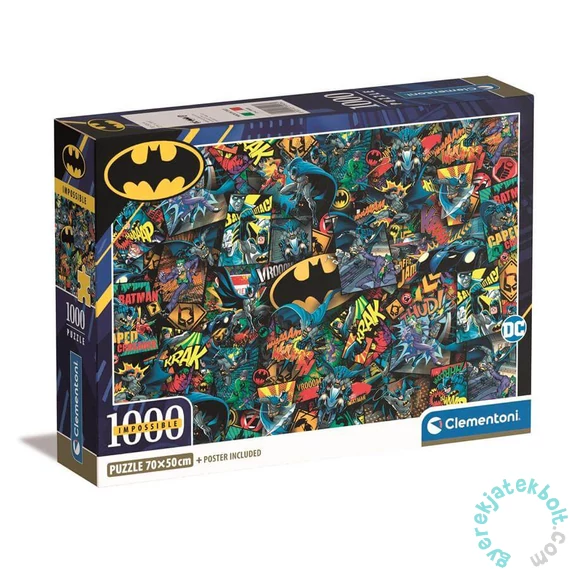 Clementoni 1000 db-os puzzle - A lehetetlen puzzle - Batman (39906)
