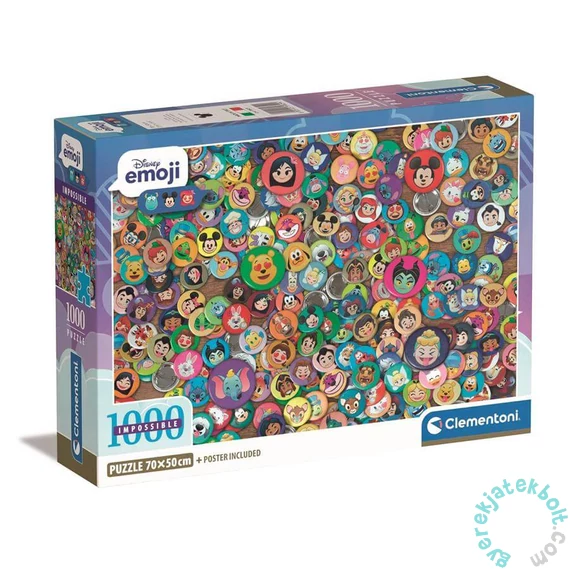 Clementoni 1000 db-os puzzle - A lehetetlen puzzle - Disney (39829)
