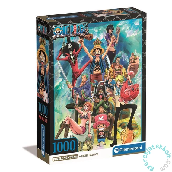 Clementoni 1000 db-os puzzle - Anime One Piece (39920)