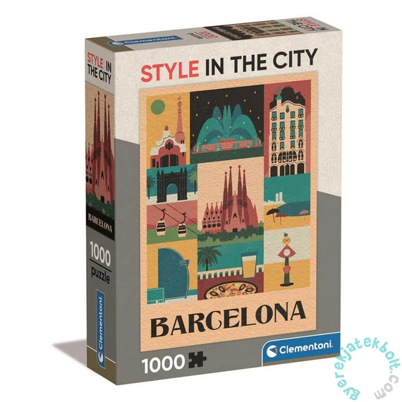 Clementoni 1000 db-os puzzle - Style In The City - Barcelona (39847)