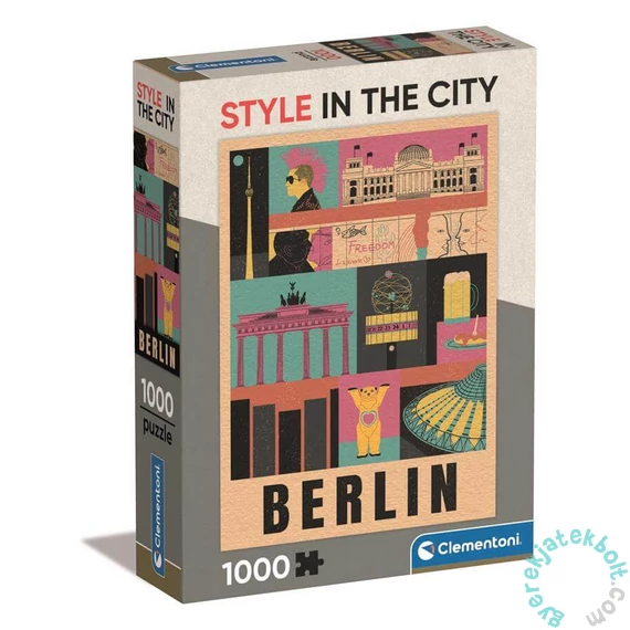 Clementoni 1000 db-os puzzle - Style In The City - Berlin (39845)