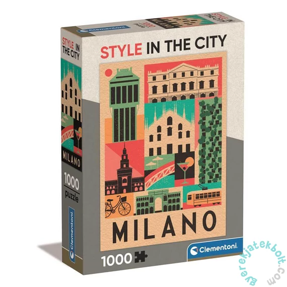 Clementoni 1000 db-os puzzle - Style In The City - Milano (39842)