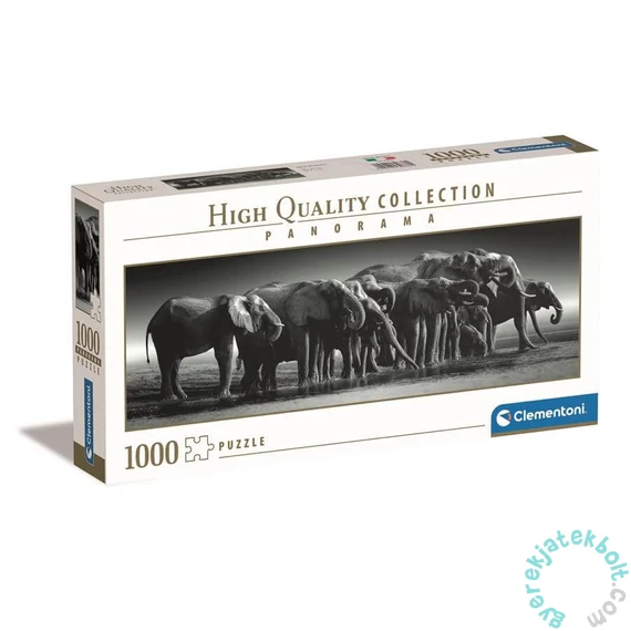 Clementoni 1000 db-os - High Quality Collection - Panoráma puzzle - Elefántcsorda (39836)