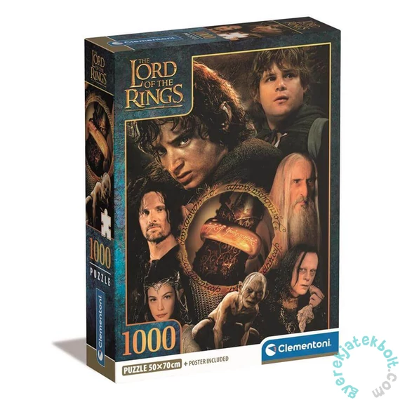 Clementoni 1000 db-os puzzle - A gyűrűk ura (39907)