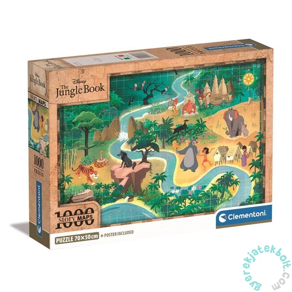 Clementoni 1000 db-os puzzle - High Quality Collection - Disney Hófehérke Történet Térkép (39813)